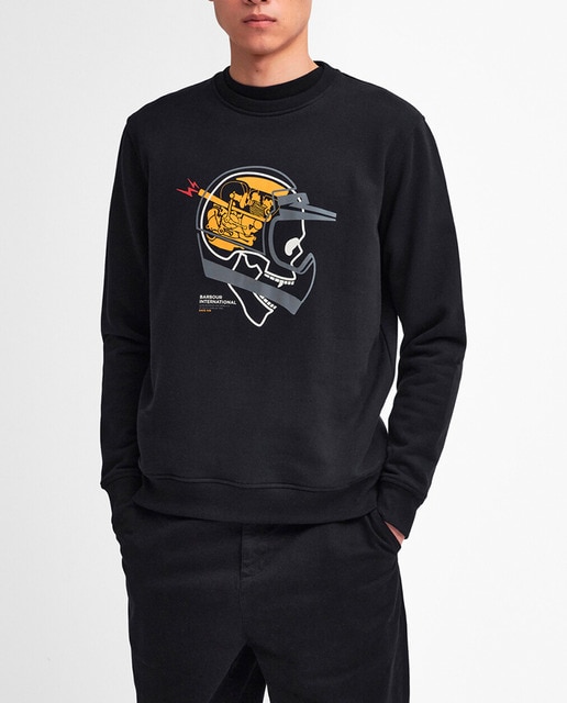 Imagen 0 de Sudadera de hombre de cuello redondo y print frontal