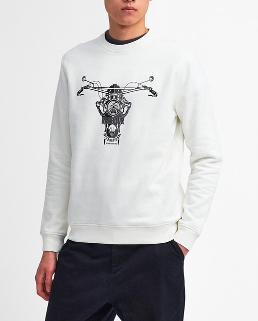 Imagen 0 de Sudadera de hombre de cuello redondo y print frontal