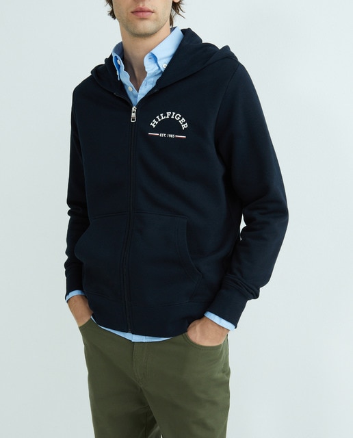 Imagen 0 de Sudadera de hombre con capucha y cremallera