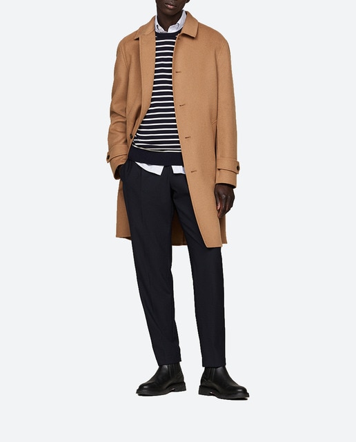 Imagen 0 de Abrigo de hombre largo en lana