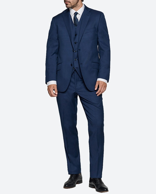 Imagen 0 de Traje de hombre regular fit half canvas falso liso