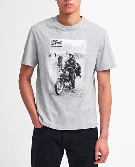 Imagen 0 de Camiseta de hombre de manga corta y print frontal