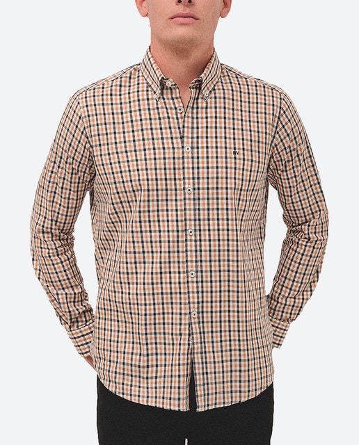 Imagen 0 de Camisa sport de hombre regular fit cuadros pequeños