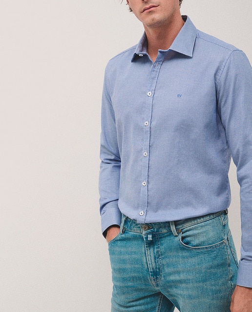 Imagen 0 de Camisa sport de hombre slim fit estructura