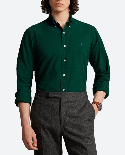 Imagen 0 de Camisa de hombre de Oxford teñido en prenda Slim fit