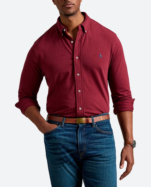 Imagen 0 de Camisa de hombre piqué Classic fit tallas grandes