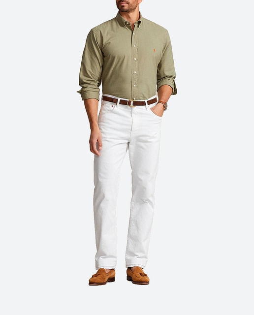 Imagen 0 de Camisa de hombre de Oxford teñido en prenda Classic fit tallas grande