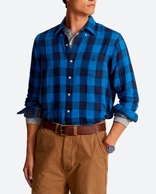 Imagen 0 de Camisa doble cara de hombre Regular fit con bolsillo