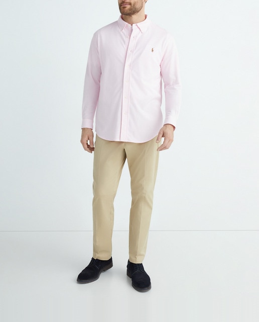 Imagen 0 de Camisa de hombre de oxford piqué Regular fit tallas grandes