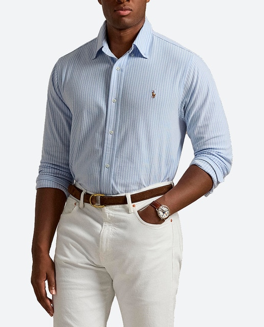 Imagen 0 de Camisa de hombre Oxford piqué Regular fit tallas grandes