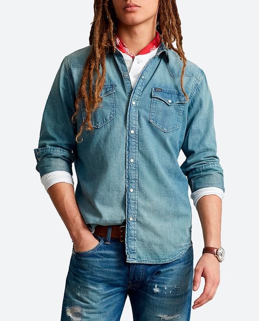 Imagen 0 de Camisa vaquera de hombre regular fit
