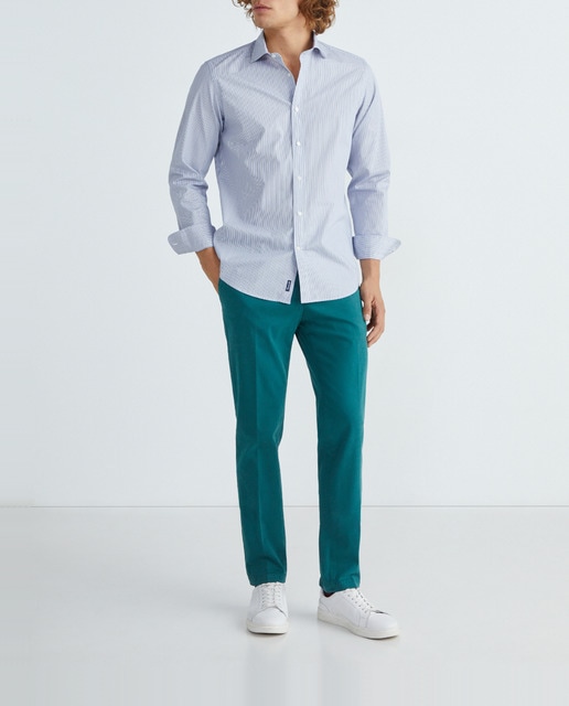 Imagen 0 de Pantalón de hombre en tejido gabardina regular fit