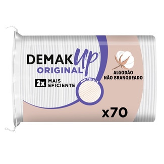 Discos Desmaquilhantes embalagem 70 unidades - Demak Up