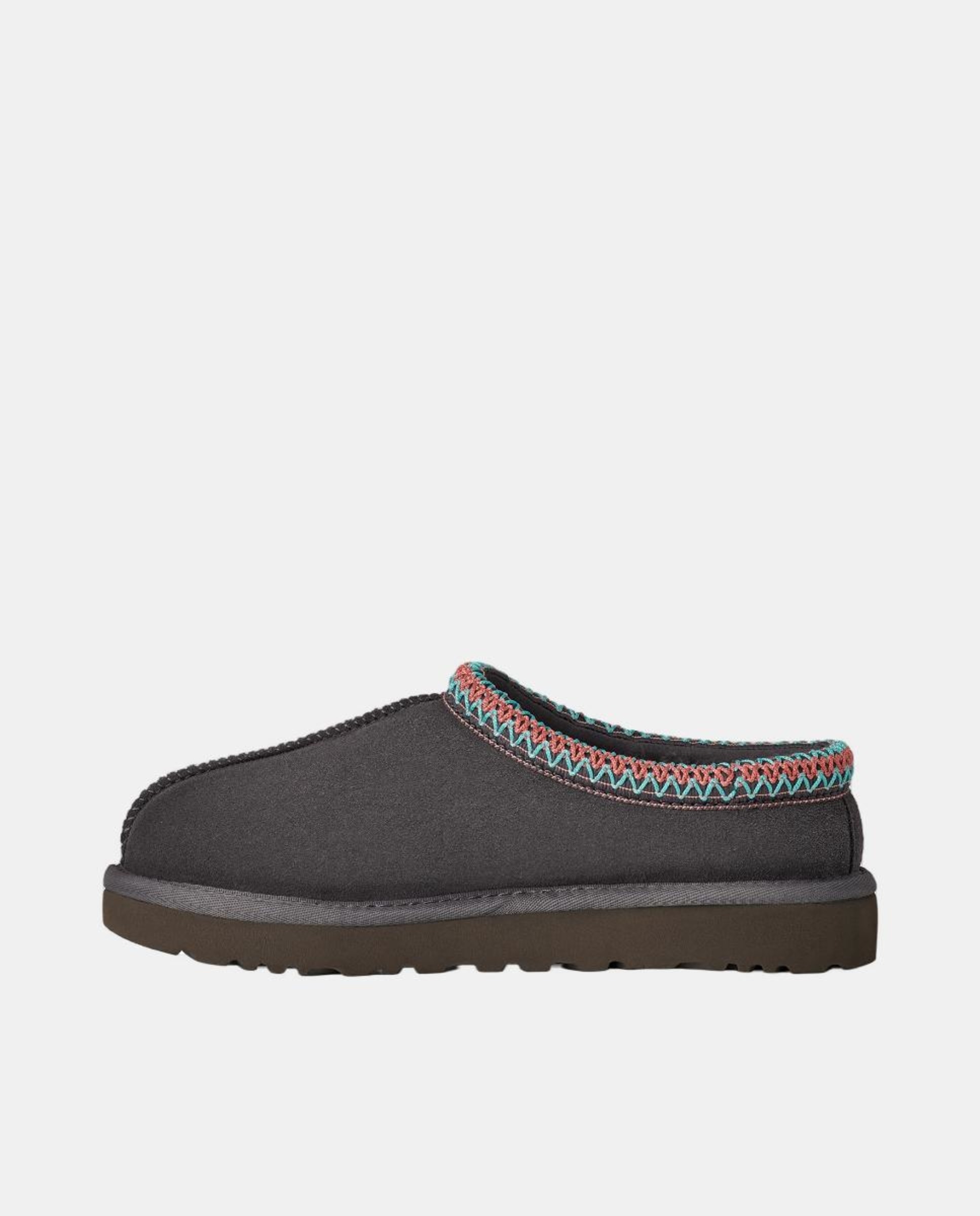 Mules Tasman II em Pele e Forrados com Pelo Cinzento-3