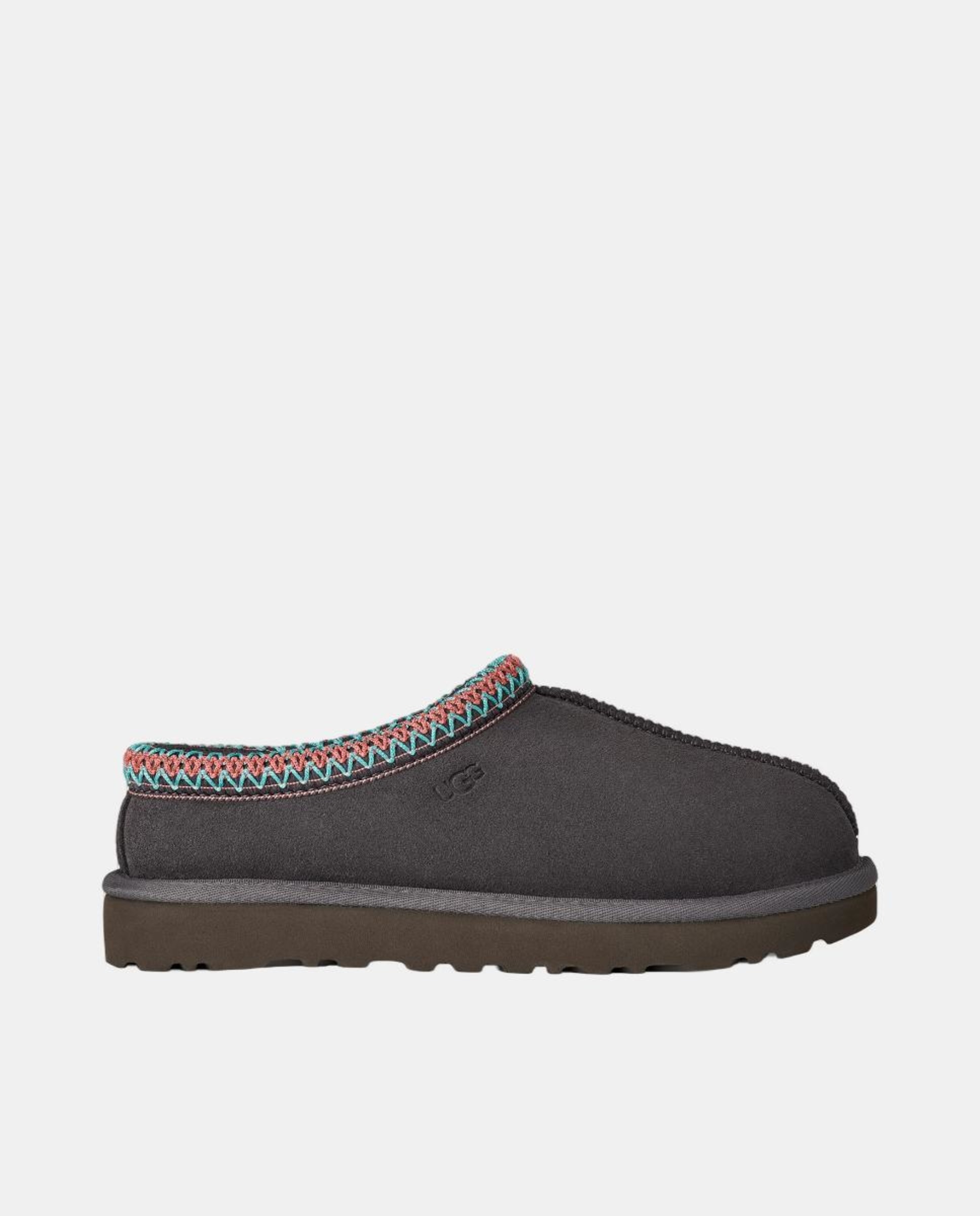 Mules Tasman II em Pele e Forrados com Pelo Cinzento-1