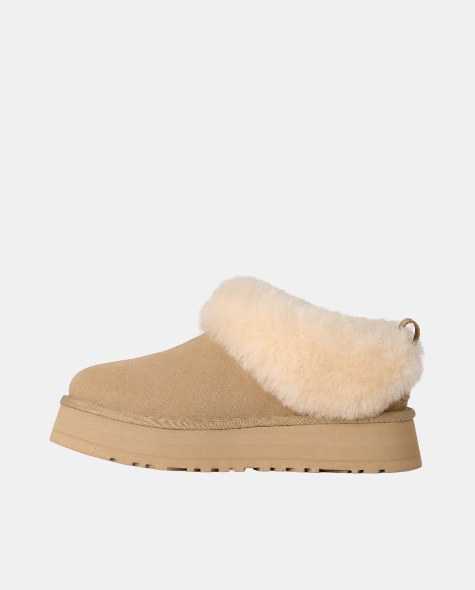 Botins Rasos Tazzelle em Pele e com Pelo Exterior Natural-3