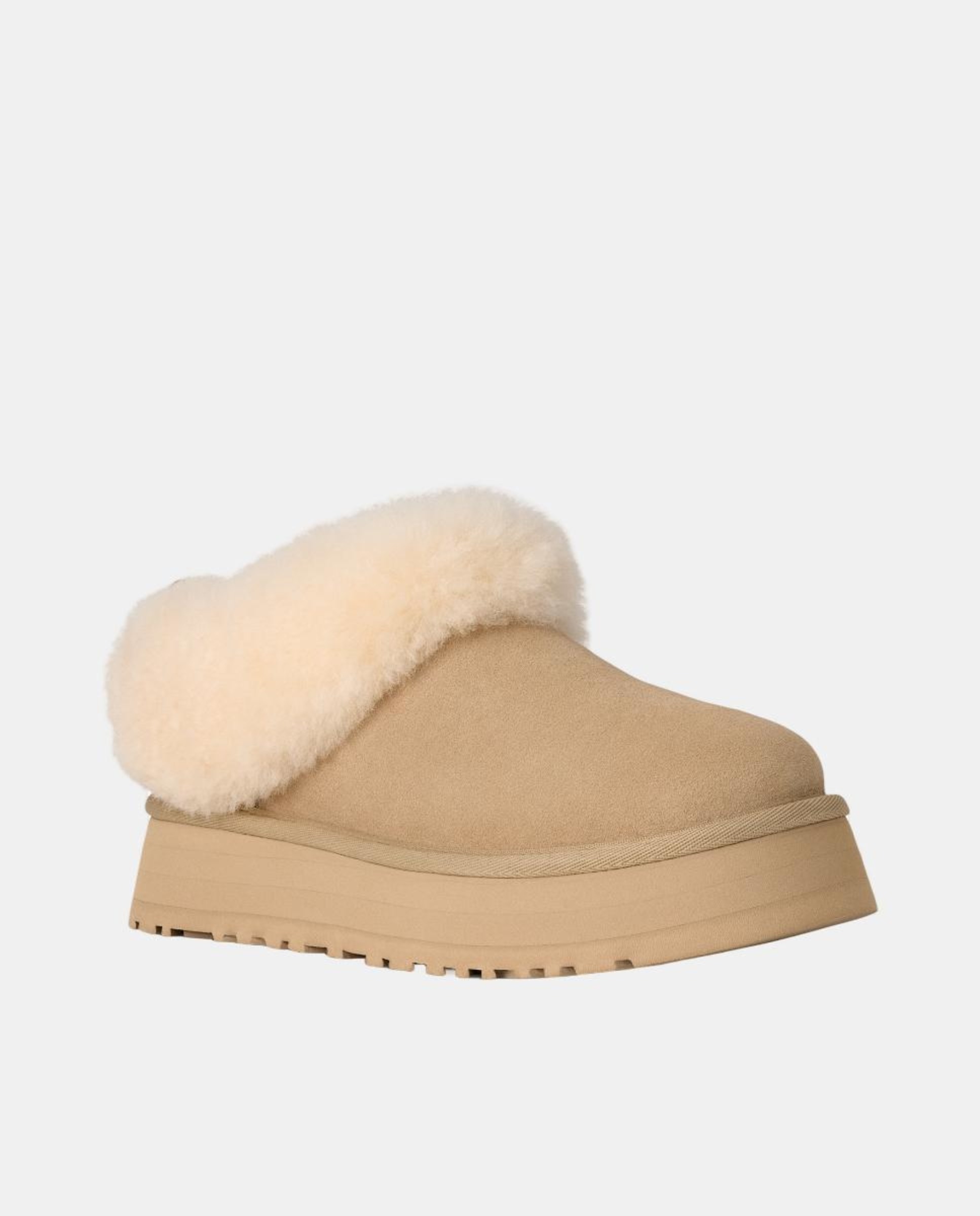 Botins Rasos Tazzelle em Pele e com Pelo Exterior Natural-2