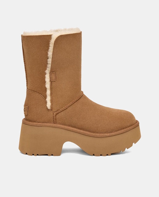 Imagem 0 de Botins de Salto Esmee em Pele e Forrados com Pelo