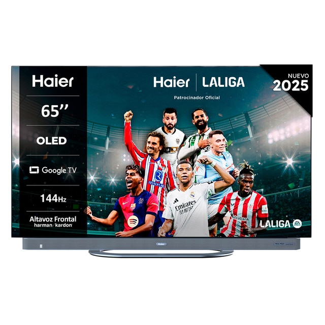 Imagen 0 de TV OLED 165 cm (65") Haier H65C95EUX UHD 4K, Smart Google TV, HDR10+, Dolby Vison, Dobly atmos con Harman Kardon, 144Hz