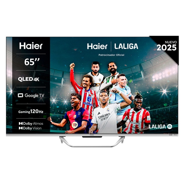 Imagen 0 de TV QLED 165 cm (65") Haier H65Q80FUX UHD 4K, Peana central, Smart Google TV, HDR10+, Dolby Atmos & Vision, Gaming 120Hz