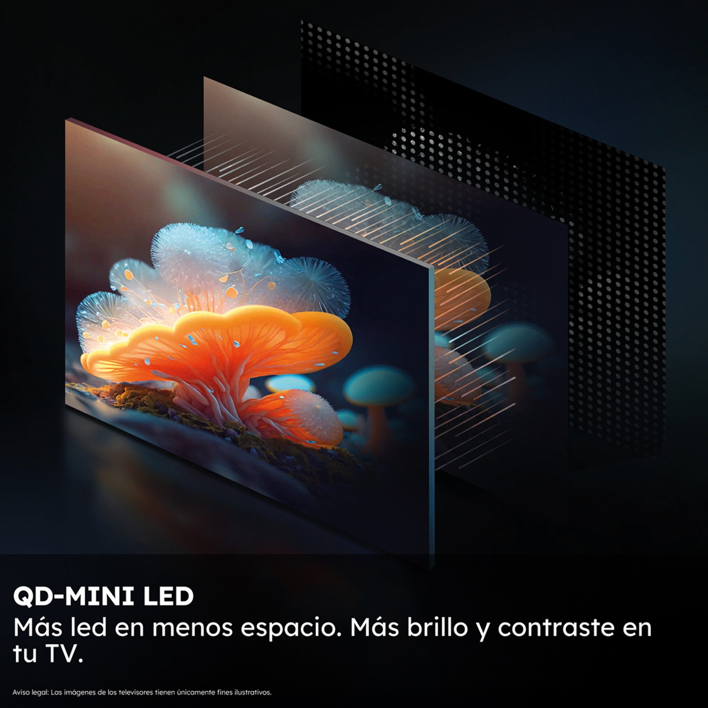 TV QD-MiniLED 165 cm (65") Haier H65M80FUX UHD 4K, Peana Cental, Smart Google TV, HDR10, Sonido KEF 2.1 Silver-4
