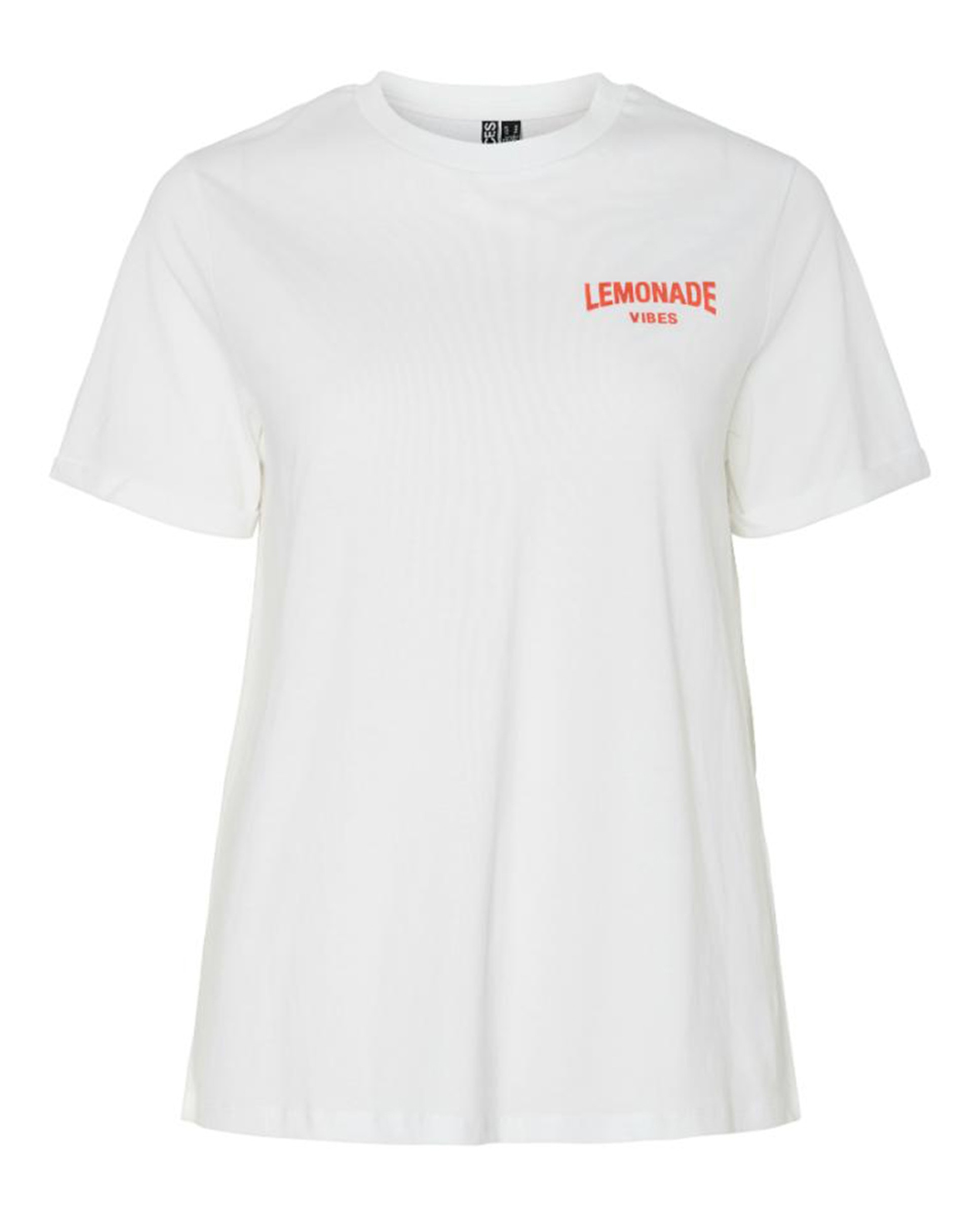 T-shirt de Manga Curta com Estampado de Limões Branco-5