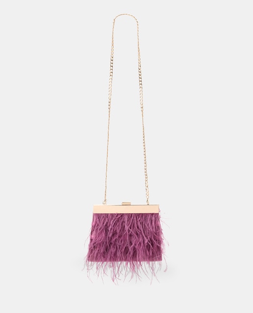 Imagem 0 de Mala Clutch com Brilho e Fecho de Bambu
