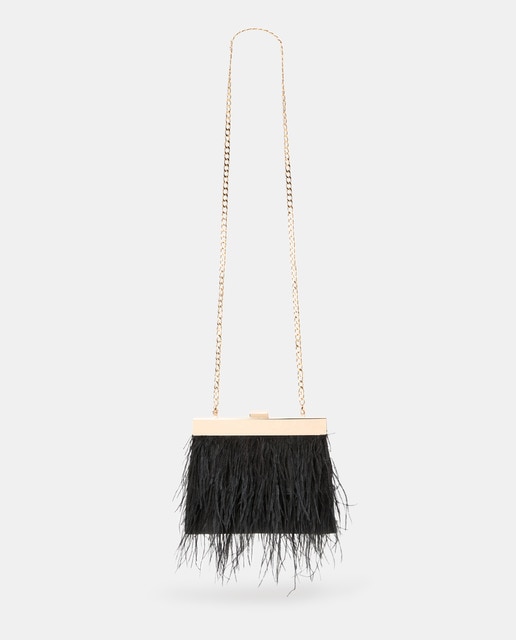 Imagem 0 de Mala Clutch com Brilho e Fecho de Bambu
