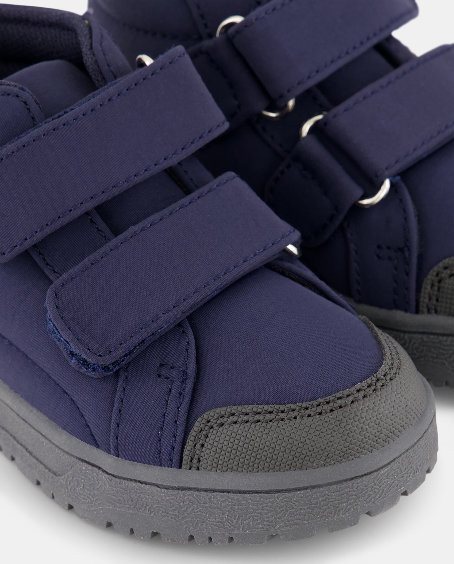 Botins de Nylon de Bebé com Dois Velcros Azul-marinho-5