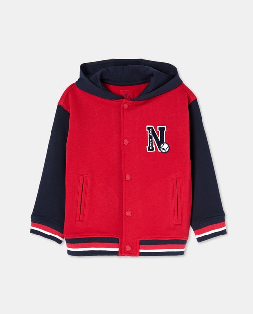 Imagem 0 de Sweatshirt Tipo Blusão Bomber com Capuz