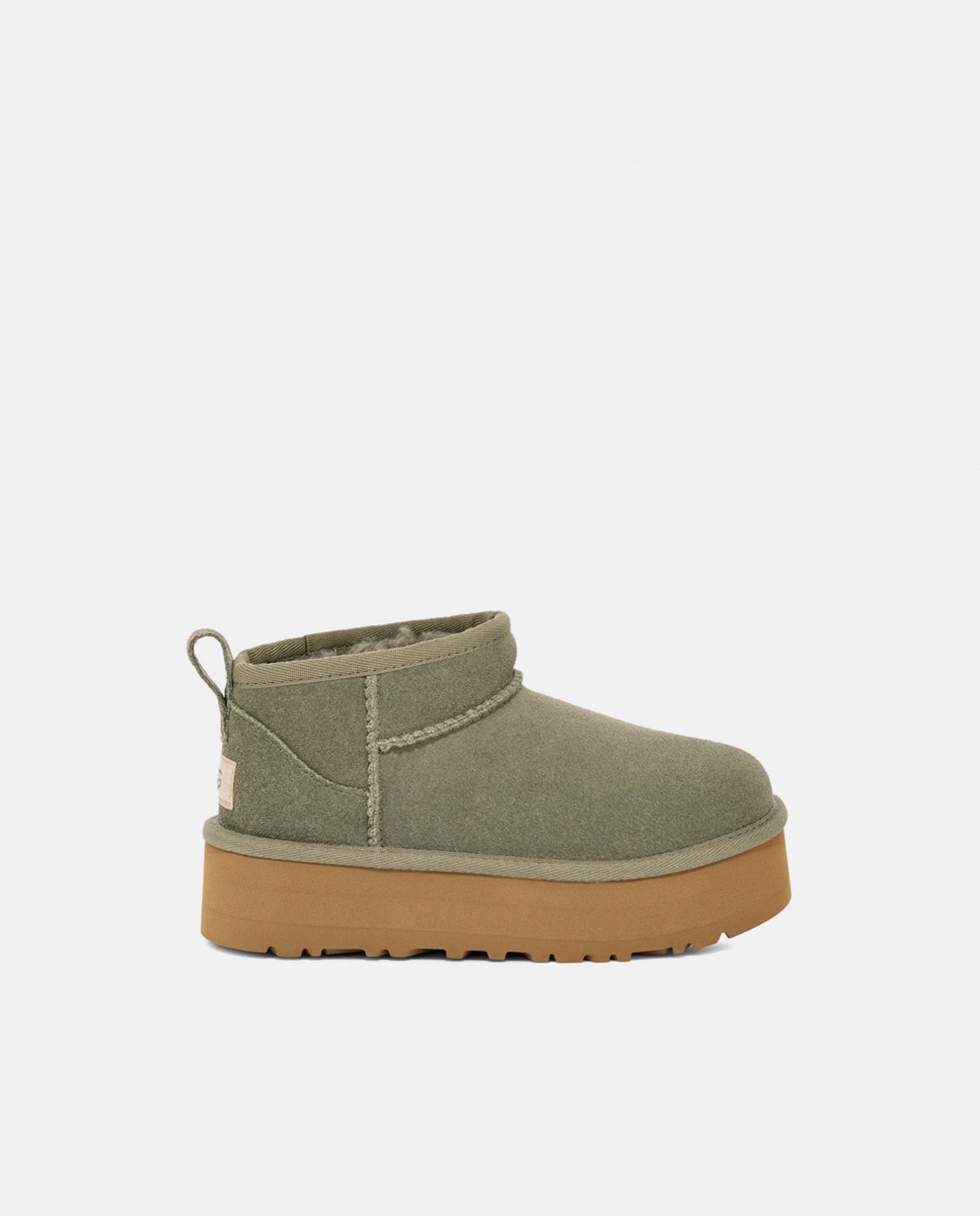 Botins em Pele Forrados com Pelo Verde-4