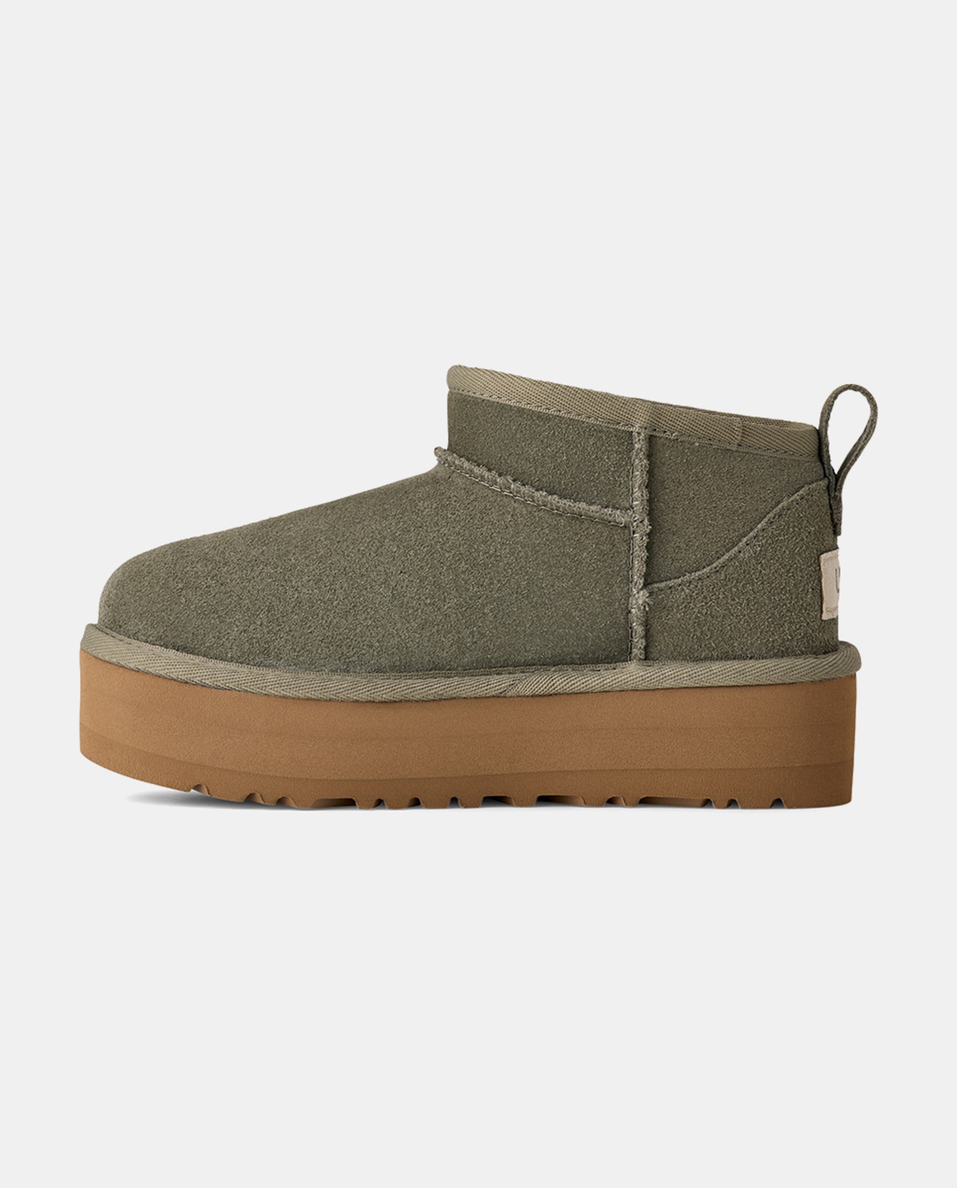 Botins em Pele Forrados com Pelo Verde-3