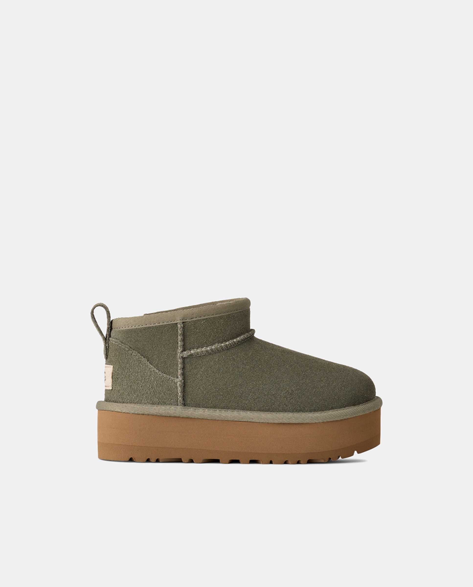 Botins em Pele Forrados com Pelo Verde-1