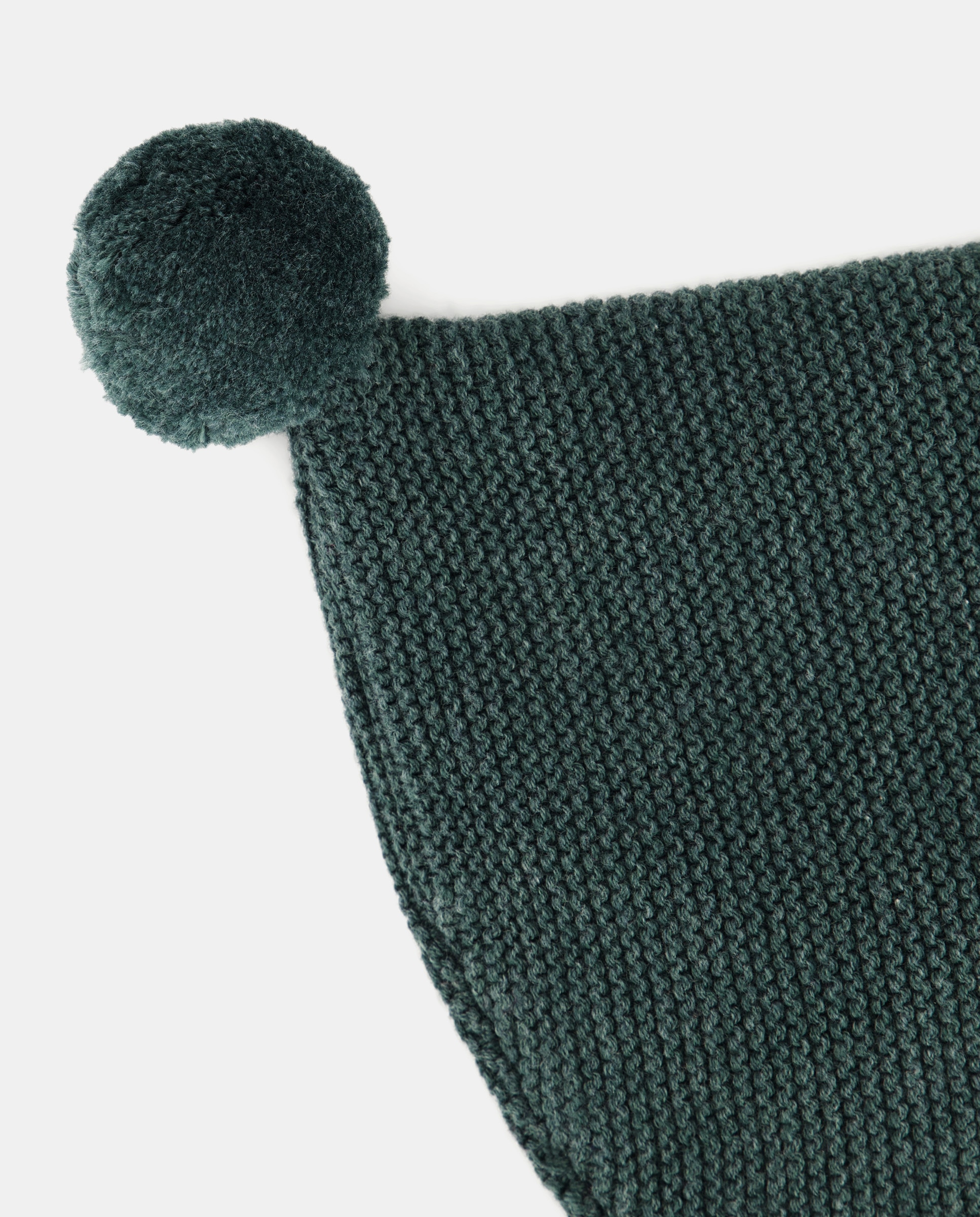 Capota recién nacido pompón Verdes-2