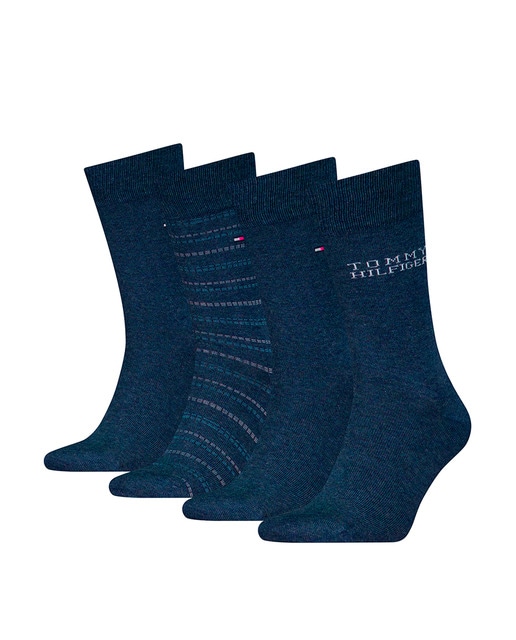 Imagen 0 de Caja regalo pack de 4 calcetines clásicos de hombre