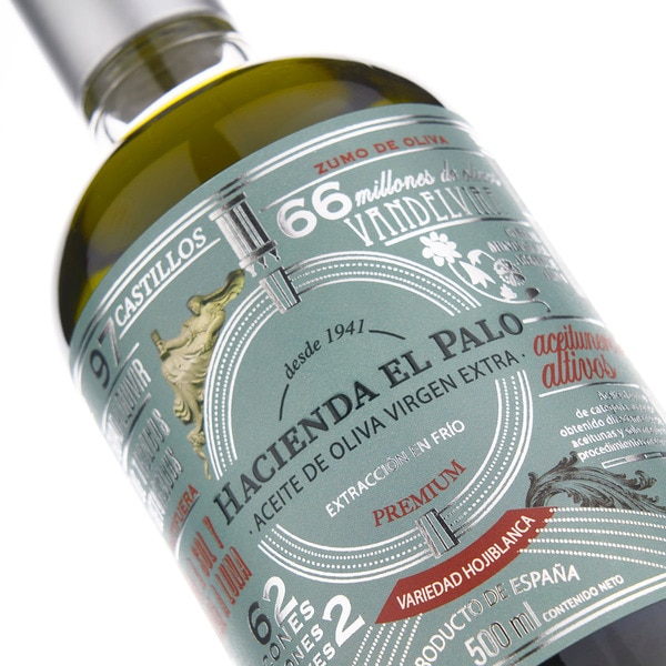 Hojiblanca variety cold extraction extra virgin olive oil bottle 500 ml