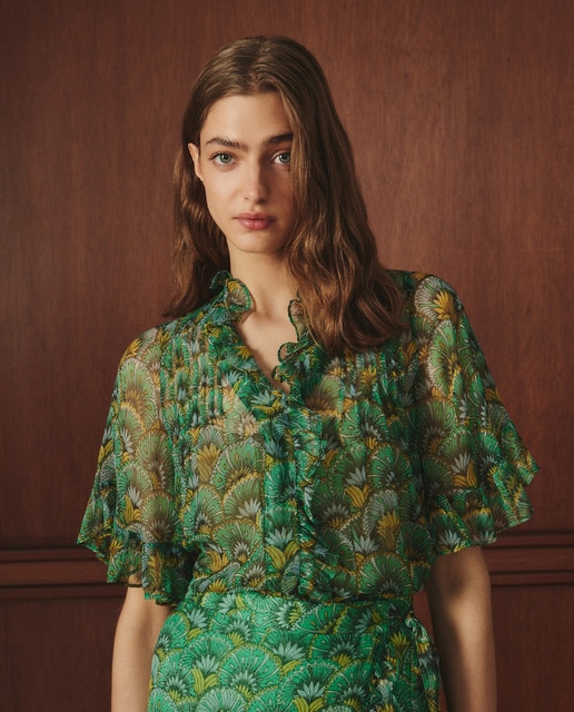 Imagen 0 de Blusa de mujer estampado flor