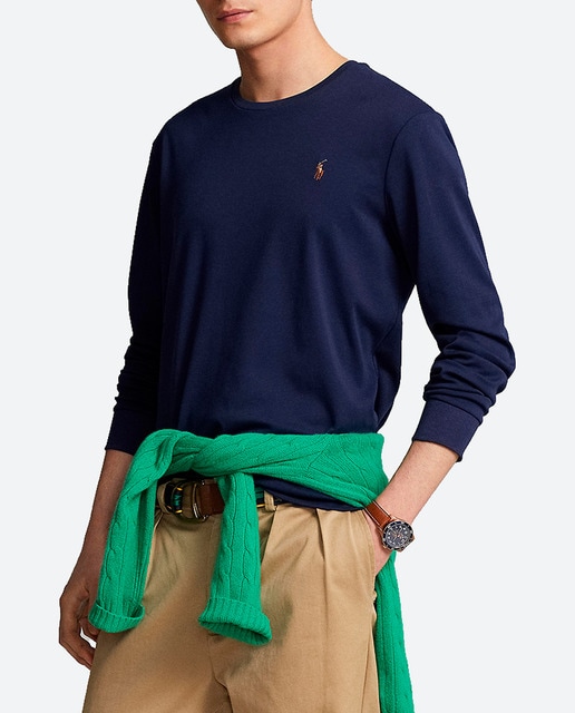 Imagen 0 de Camiseta de hombre de algodón de manga larga