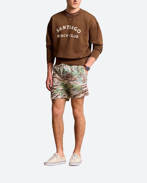 Imagen 0 de Pantalón corto de hombre con estampado Playa de Habana