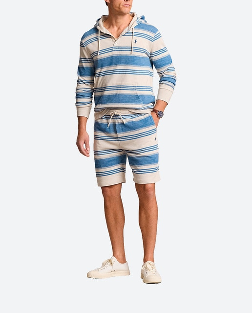 Imagen 0 de Pantalón corto de hombre de algodón con estampado de rayas