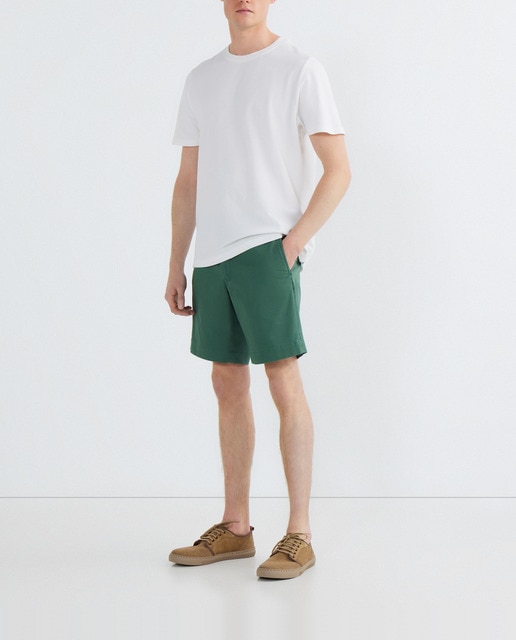 Imagen 0 de Pantalón corto de hombre de algodón Straight fit