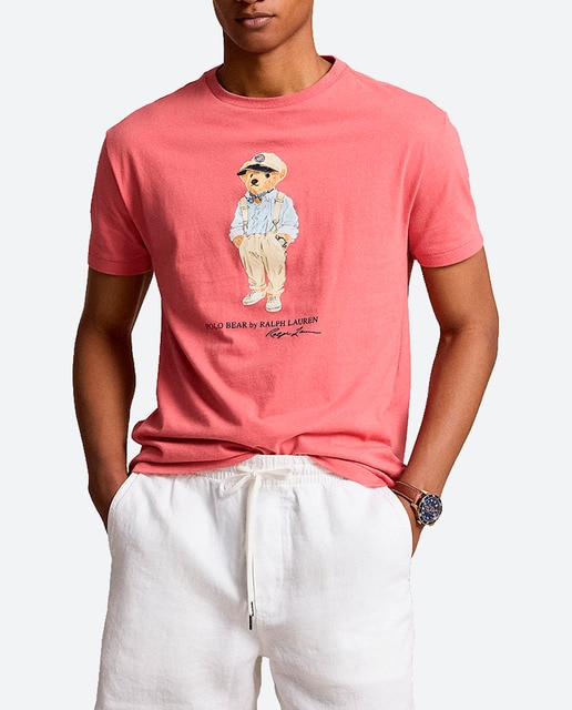 Imagen 0 de Camiseta de hombre de algodón con Polo Bear