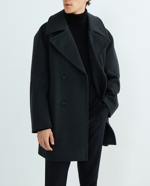 Imagen 0 de Abrigo de hombre cruzado 3/4 gris