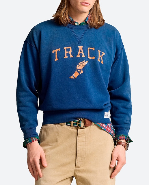Imagen 0 de Sudadera de hombre de algodón con Track estampado