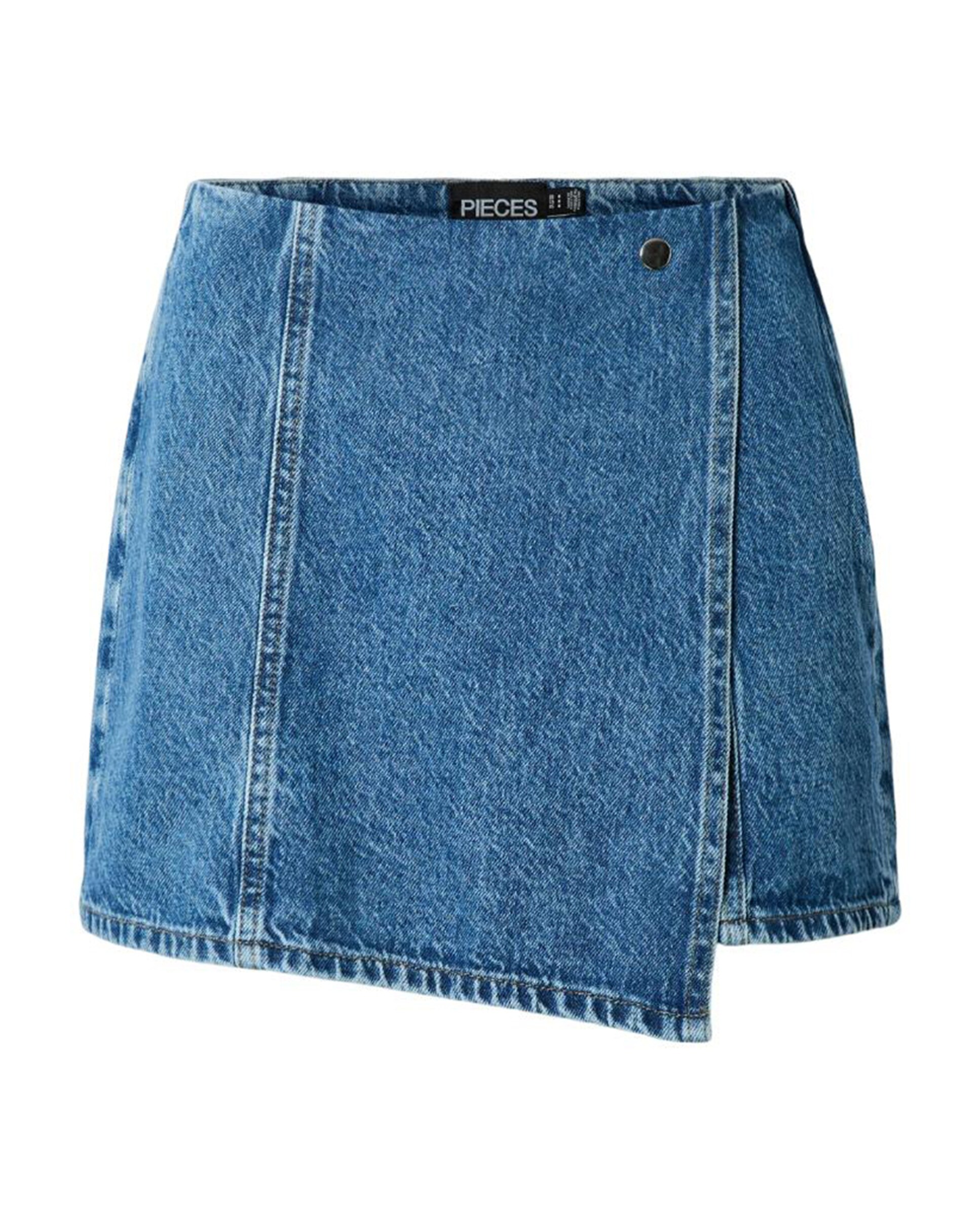 Saia-Calça de Ganga Azul-claro-5