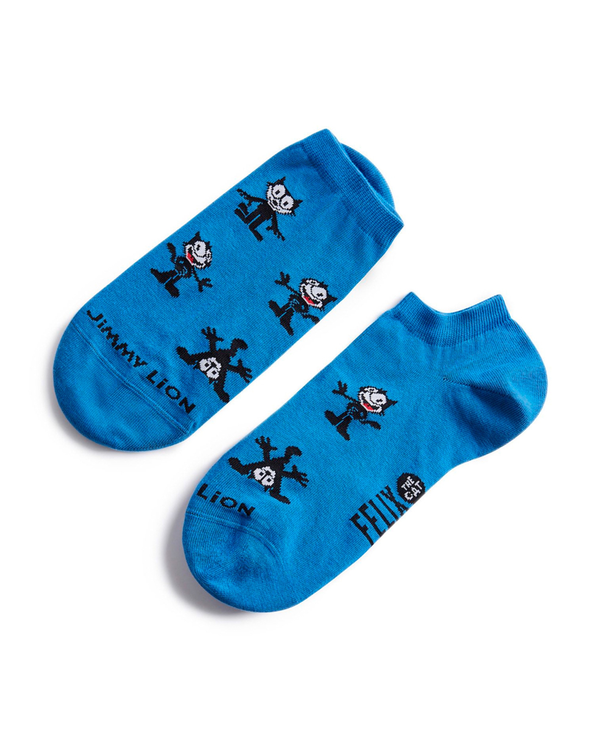 Meias pelo Tornozelo Felix The Cat - Azul Azul-1