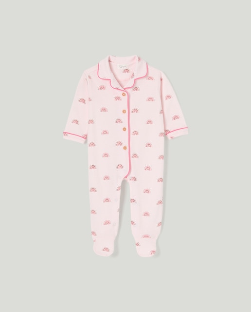 Imagem 0 de Babygrow Comprido de Malha Abotoado de Bebé com Estampado de Fantasia