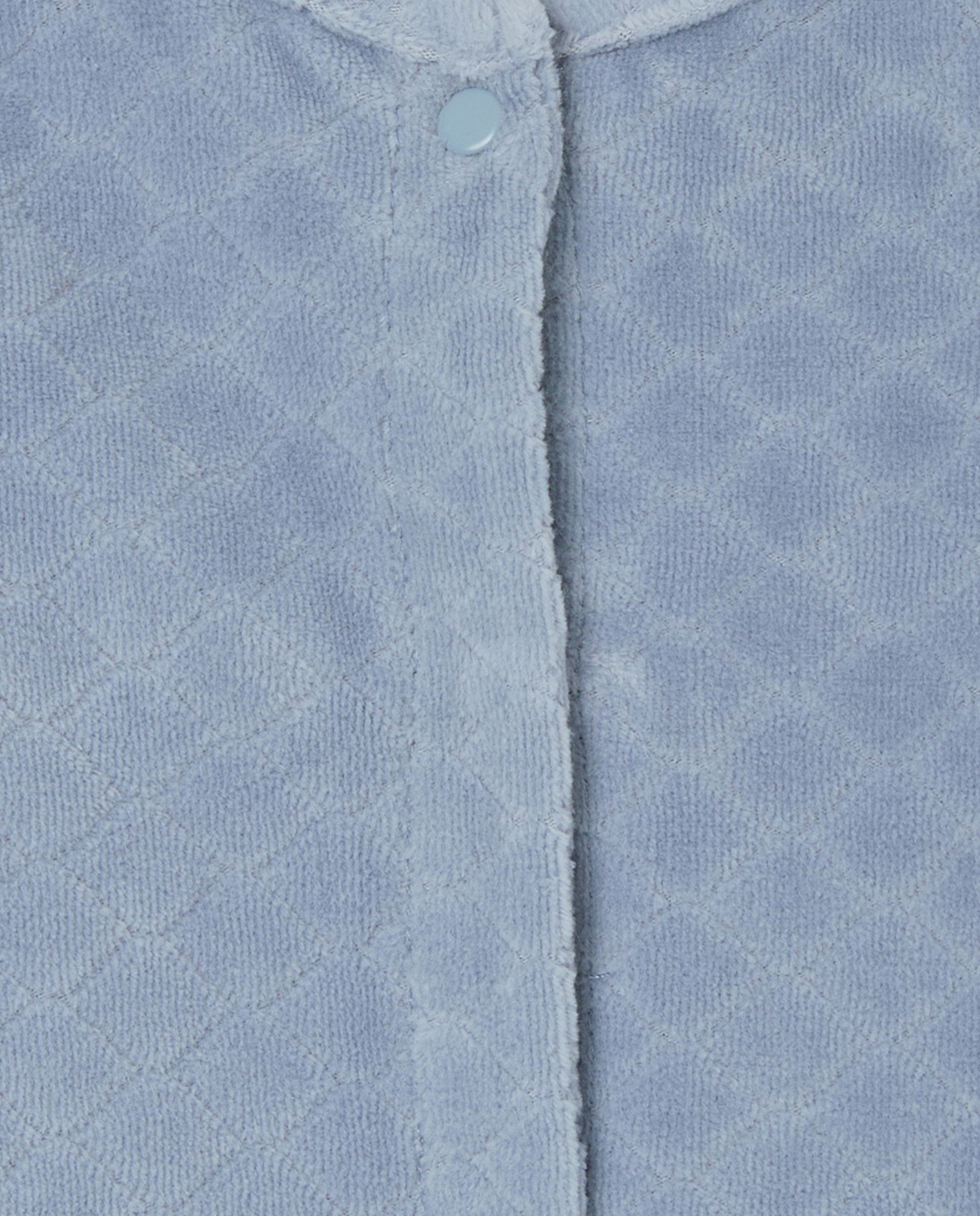 Babygrow Comprido Básico Liso de Bebé em Velour 400 Azul-3