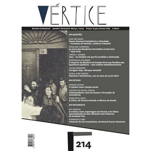 Imagem 0 de Vértice N.º 214 - II série - 2025 - Janeiro | Fevereiro | Março
