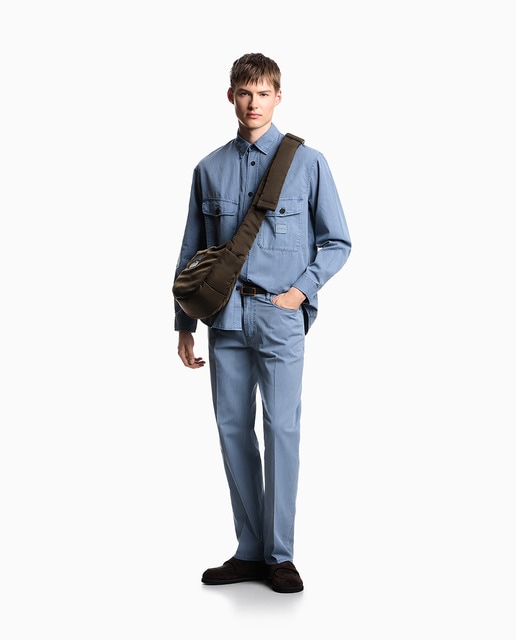 Imagem 0 de Calças de 5 Bolsos J76 Straight Fit em Sarja de Algodão